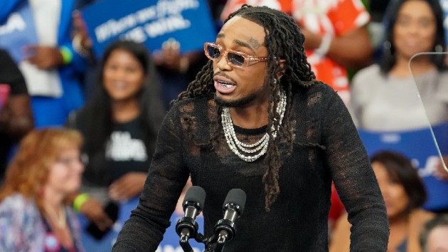 quavo-speaks,-megan-thee-stallion-performs-at-kamala-harris’-atlanta-rally