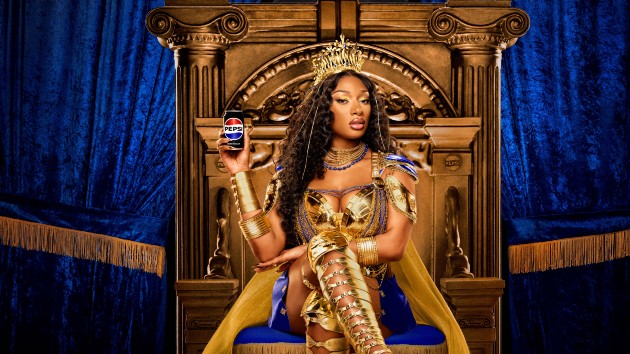 pepsi-teams-with-megan-thee-stallion-for-campaign-kicking-off-nfl-season,-celebrating-‘gladiator-ii’